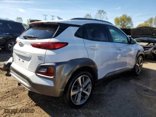 2019 Hyundai Kona Limited with VIN KM8K3CA58KU380742, listed as a Copart auction lot 76510664 with 60,852 mi miles and Salvage Title. Bid and sale history available at carsss.com. Image 3.
