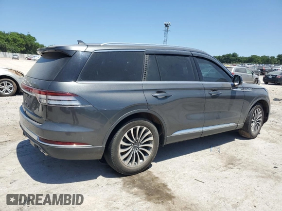 2020 Lincoln Aviator Reserve with VIN 5LM5J7WC1LGL17402, listed as a Copart auction lot 57256665 with Not provided miles and Salvage title. Bid and sale history available at DreamBid. Image 3.