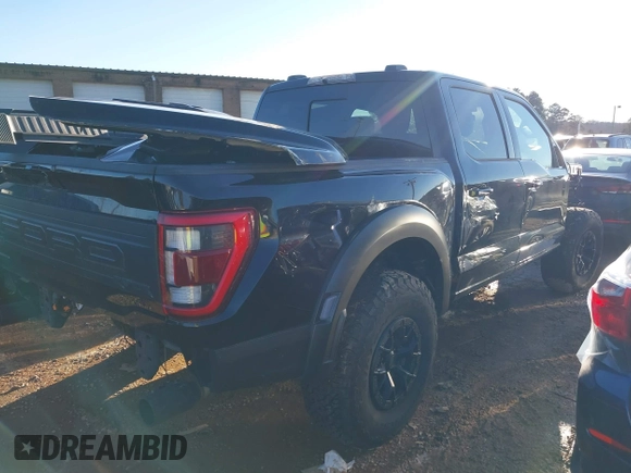 2023 Ford F-150 Raptor with VIN 1FTFW1RG6PFC88371, listed as a IAAI auction lot 41237404 with 8,934 mi miles and . Bid and sale history available at DreamBid. Image 4.