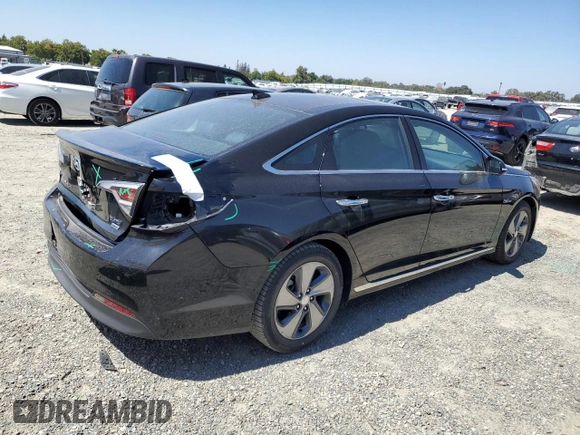 2017 Hyundai Sonata Hybrid Limited with VIN KMHE34L14HA046991, listed as a Copart auction lot 65815373 with 95,854 mi miles. Bid and sale history available at carsss.com. Image 3.
