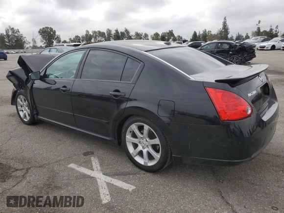 2008 Nissan Maxima SE with VIN 1N4BA41E38C809788, listed as a Copart auction lot 55996735 with Not provided miles and Salvage title. Bid and sale history available at DreamBid. Image 2.