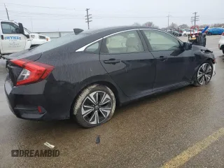 2018 Honda Civic Sedan EX-T with VIN JHMFC1F36JX010967, listed as a Copart auction lot 45357525 with 55,804 mi miles and Salvage Title. Bid and sale history available at carsss.com. Image 3.