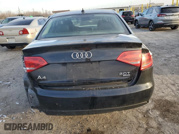 2012 Audi A4 2.0T Premium with VIN WAUBFAFL3CA115377, listed as a Copart auction lot 49700915 with 0 mi miles and Clean Title. Bid and sale history available at carsss.com. Image 6.