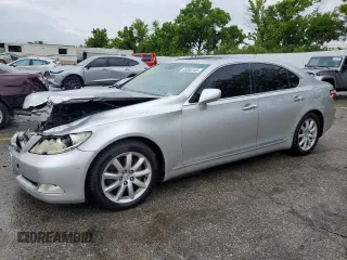2007 Lexus LS 460 with VIN JTHBL46FX75031383, listed as a Copart auction lot 59386745 with Not provided miles and Salvage title. Bid and sale history available at DreamBid. Image 1.