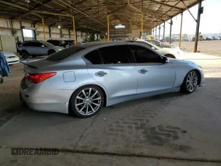 2017 Infiniti Q50 Sport with VIN JN1EV7APXHM733062, listed as a Copart auction lot 54574055 with 105,808 mi miles and Salvage title. Bid and sale history available at DreamBid. Image 3.