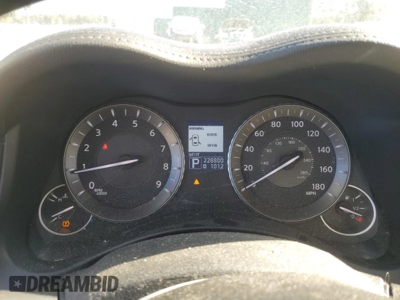 2012 Infiniti M37 with VIN JN1BY1AR3CM393352, listed as a Copart auction lot 76576554 with 228,800 mi miles and Salvage Title. Bid and sale history available at carsss.com. Image 9.