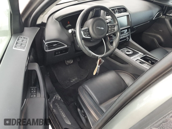 2018 Jaguar F-Pace 35t Prestige with VIN SADCK2EV6JA246221, listed as a Copart auction lot 74274804 with 18,607 mi miles and Salvage title. Bid and sale history available at DreamBid. Image 8.