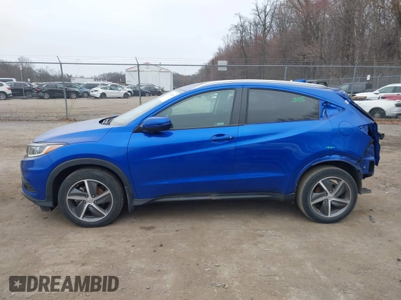 2021 Honda HR-V EX with VIN 3CZRU6H54MM718761, listed as a IAAI auction lot 41783415 with 93,899 mi miles. Bid and sale history available at carsss.com. Image 15.