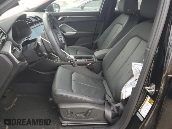 2019 Audi Q3 Premium Plus with VIN WA1BECF31K1082406, listed as a Copart auction lot 58633173 with 7,619 mi miles. Bid and sale history available at carsss.com. Image 7.