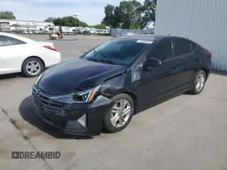 2020 Hyundai Elantra SEL with VIN 5NPD84LF0LH516271, listed as a Copart auction lot 57089845 with 34,019 mi miles and Salvage title. Bid and sale history available at DreamBid. Image 1.