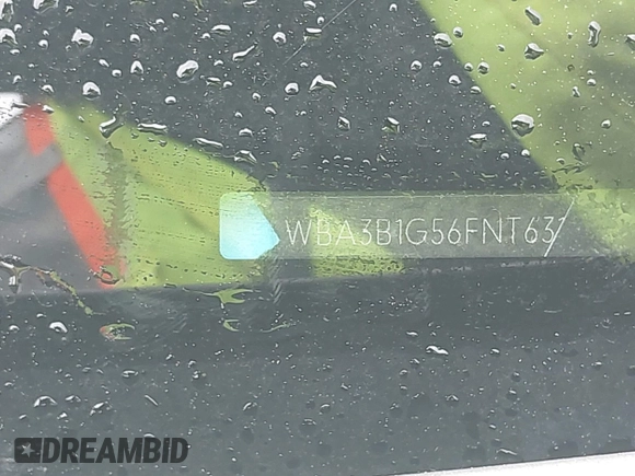 2015 BMW 3 Series 320i with VIN WBA3B1G56FNT63135, listed as a IAAI auction lot 42244926 with Not provided miles and . Bid and sale history available at DreamBid. Image 17.