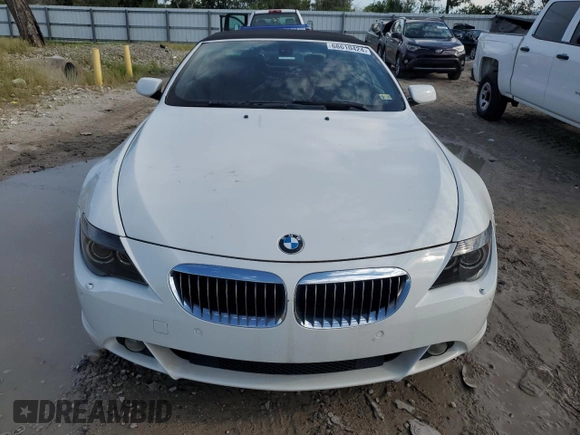 2006 BMW 6 Series 650Ci with VIN WBAEK13486CN75830, listed as a Copart auction lot 68610424 with 109,411 mi miles and Salvage Title. Bid and sale history available at carsss.com. Image 5.