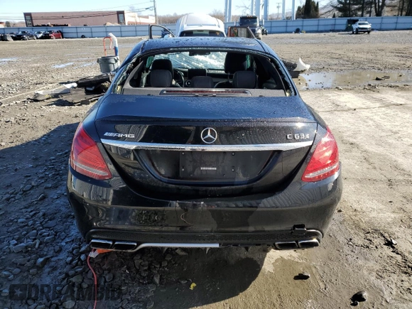 2017 Mercedes-Benz C 63 S AMG with VIN 55SWF8HB7HU200477, listed as a Copart auction lot 45185485 with Not provided miles and Salvage title. Bid and sale history available at DreamBid. Image 6.