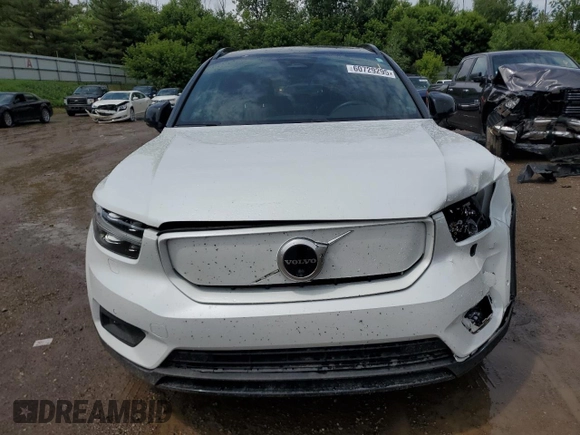 2022 Volvo XC40 Twin Plus with VIN YV4ED3UR2N2673269, listed as a Copart auction lot 60729295 with 55,521 mi miles and Salvage title. Bid and sale history available at DreamBid. Image 5.