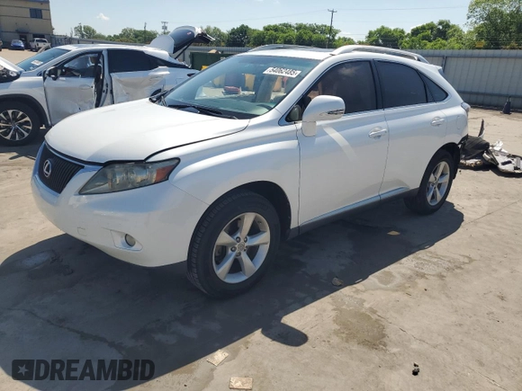 2010 Lexus RX 350 with VIN JTJZK1BA0A2400091, listed as a Copart auction lot 54062485 with 119,964 mi miles and Salvage Title. Bid and sale history available at carsss.com. Image 1.