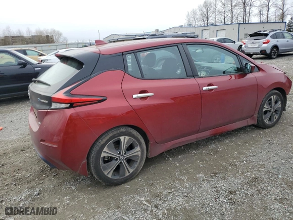 2020 Nissan LEAF SV with VIN 1N4AZ1CP3LC301685, listed as a Copart auction lot 48599765 with 35,253 mi miles and Salvage Title. Bid and sale history available at carsss.com. Image 3.