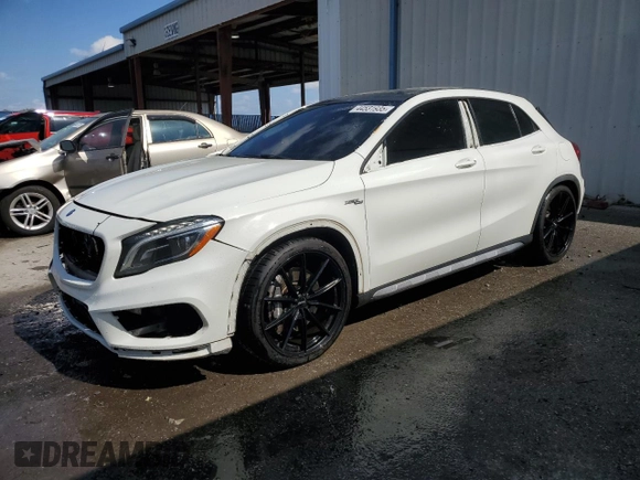 2015 Mercedes-Benz GLA 45 AMG z VIN WDDTG5CB9FJ088977, wystawiony jako Copart lot #44531935 z przebiegiem 132 033 mil mil oraz Szkoda całkowita • Salvage title. Historia ofert i sprzedaży dostępna na DreamBid. Obrazek 1.