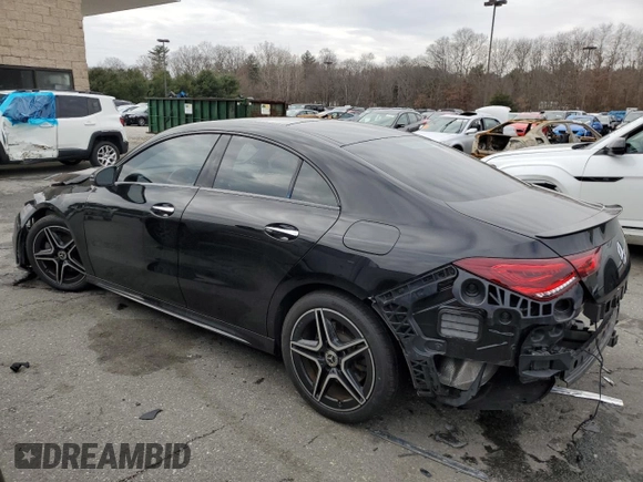 2021 Mercedes-Benz CLA with VIN W1K5J4HB9MN180268, listed as a Copart auction lot 88046115 with 58,172 mi miles and Salvage Title. Bid and sale history available at carsss.com. Image 2.