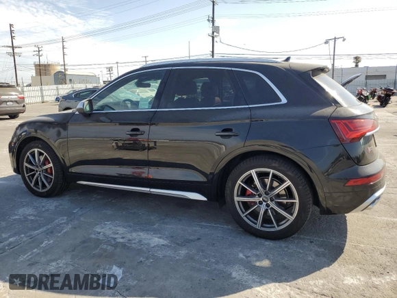2021 Audi SQ5 Premium Plus with VIN WA1B4AFY6M2007961, listed as a Copart auction lot 64524764 with 23,822 mi miles and Salvage Title. Bid and sale history available at DreamBid. Image 2.