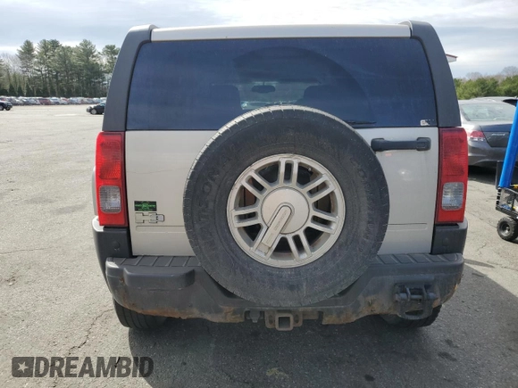 2008 Hummer H3 SUV with VIN 5GTEN13E388136990, listed as a Copart auction lot 50947555 with 200,666 mi miles and Clean Title. Bid and sale history available at carsss.com. Image 6.