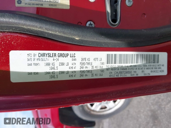 2014 Jeep Patriot Sport with VIN 1C4NJRBB7ED809503, listed as a IAAI auction lot 42224798 with 167,086 mi miles and . Bid and sale history available at DreamBid. Image 9.