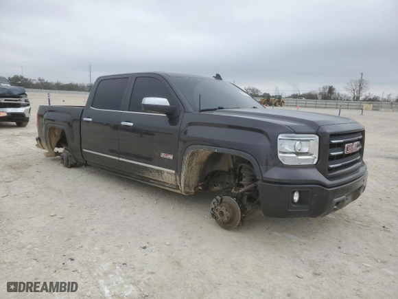 2015 GMC Sierra 1500 SLT with VIN 3GTU2VEC1FG532681, listed as a Copart auction lot 45672415 with 120,018 mi miles and Salvage Title. Bid and sale history available at carsss.com. Image 4.