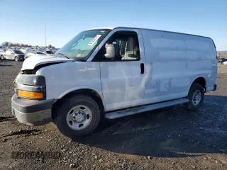 2019 Chevrolet Express Cargo Van with VIN 1GCWGAFG3K1229317, listed as a Copart auction lot 47428175 with 141,742 mi miles and Salvage Title. Bid and sale history available at carsss.com. Image 1.