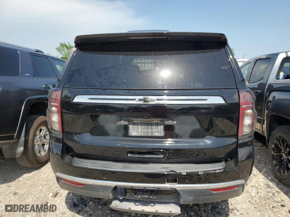 2022 Chevrolet Tahoe Commercial with VIN 1GNSCLED2NR245938, listed as a Copart auction lot 63528714 with 0 mi miles and Salvage Title. Bid and sale history available at carsss.com. Image 6.