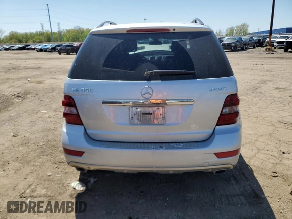 2011 Mercedes-Benz M 350 with VIN 4JGBB8GB5BA755100, listed as a Copart auction lot 56528605 with 136,346 mi miles and Clean Title. Bid and sale history available at DreamBid. Image 6.