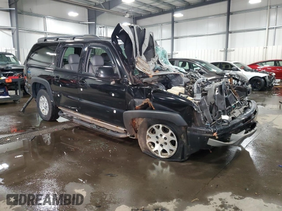 2006 Chevrolet Suburban Z71 with VIN 3GNFK16Z96G123761, listed as a Copart auction lot 80494744 with 0 mi miles and Salvage Title. Bid and sale history available at carsss.com. Image 4.