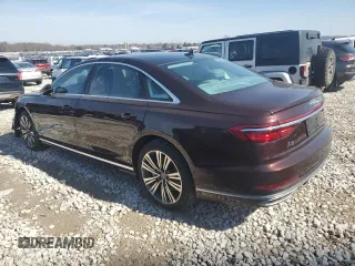 2020 Audi A8 with VIN WAU8DAF84LN014109, listed as a Copart auction lot 48527885 with 17,319 mi miles and Non Repairable. Bid and sale history available at carsss.com. Image 2.