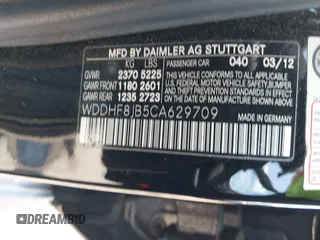 2012 Mercedes-Benz E 350 Luxury z VIN WDDHF8JB5CA629709, wystawiony jako IAAI lot #42502808 z przebiegiem 109 527 mil mil oraz . Historia ofert i sprzedaży dostępna na DreamBid. Obrazek 9.