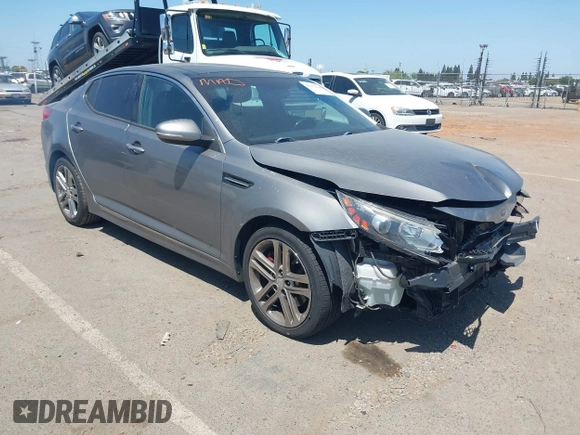 2013 Kia Optima SX with VIN 5XXGR4A61DG178390, listed as a IAAI auction lot 42212824 with 128,055 mi miles and . Bid and sale history available at DreamBid. Image 1.