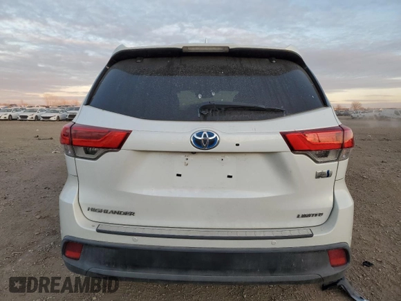 2016 Toyota Highlander Hybrid Limited with VIN 5TDDCRFH8GS015007, listed as a Copart auction lot 83711024 with 106,441 mi miles and Salvage Title. Bid and sale history available at carsss.com. Image 6.