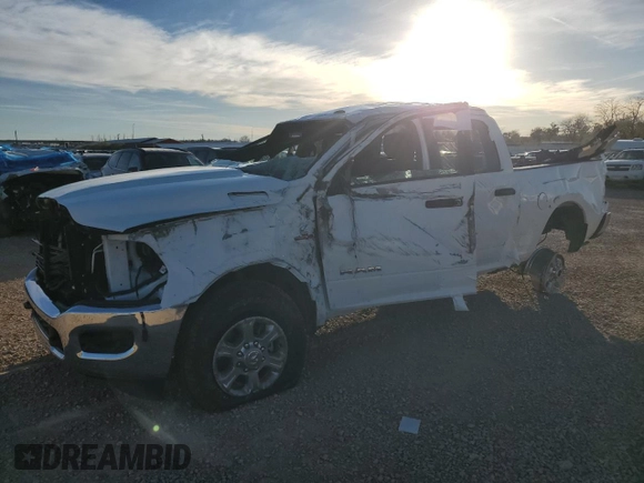 2024 Ram 2500 Big Horn with VIN 3C6UR5DL7RG349374, listed as a Copart auction lot 79817554 with 1,677 mi miles and Salvage Title. Bid and sale history available at carsss.com. Image 1.