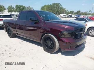2014 Ram 1500 Sport with VIN 1C6RR6HT5ES458201, listed as a IAAI auction lot 42082640 with 97,730 mi miles and . Bid and sale history available at DreamBid. Image 1.