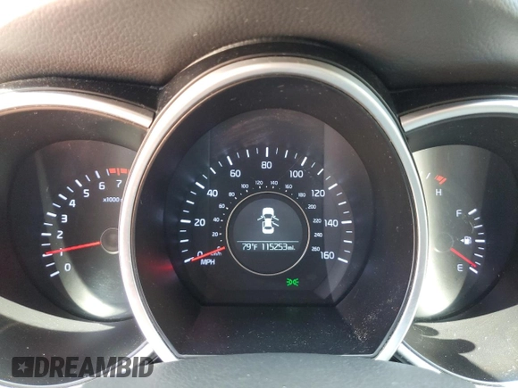2015 Kia Optima EX with VIN 5XXGN4A71FG493133, listed as a Copart auction lot 52782495 with 115,253 mi miles and Salvage Title. Bid and sale history available at DreamBid. Image 9.