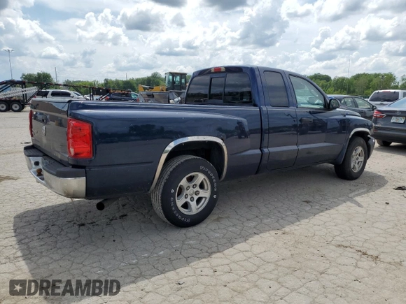 2005 Dodge Dakota SLT with VIN 1D7HE42K75S198717, listed as a Copart auction lot 57344684 with 260,547 mi miles and Non Repairable. Bid and sale history available at carsss.com. Image 3.