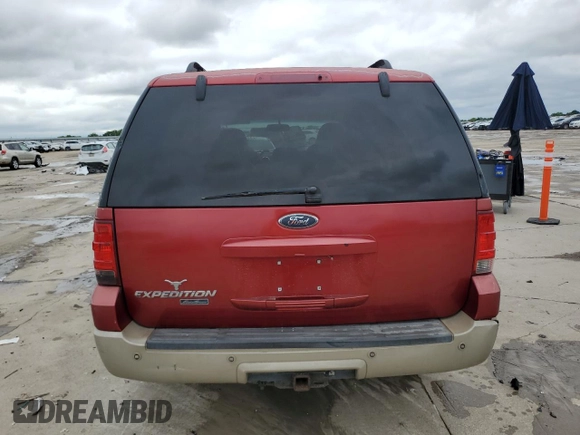 2005 Ford Expedition Eddie Bauer with VIN 1FMFU17585LA11013, listed as a Copart auction lot 55997105 with 156,530 mi miles and Salvage title. Bid and sale history available at DreamBid. Image 6.
