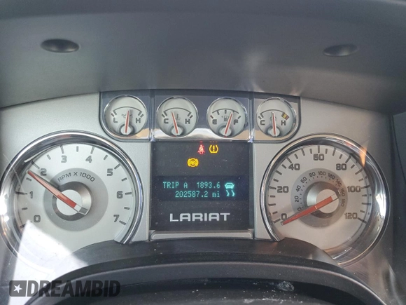 2009 Ford F-150 XL with VIN 1FTPW12V89FB40707, listed as a Copart auction lot 46809785 with 202,587 mi miles and Salvage Title. Bid and sale history available at carsss.com. Image 9.