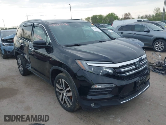 2017 Honda Pilot Touring with VIN 5FNYF6H93HB028122, listed as a IAAI auction lot 42130116 with 109,318 mi miles and . Bid and sale history available at DreamBid. Image 1.