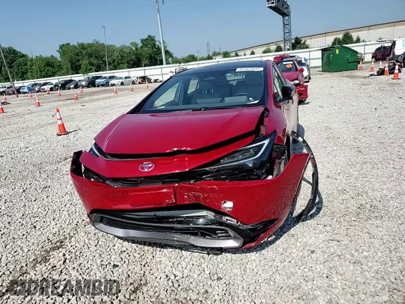 2024 Toyota Prius LE with VIN JTDADABU2R3008353, listed as a Copart auction lot 63567035 with 1,664 mi miles and Salvage title. Bid and sale history available at DreamBid. Image 13.