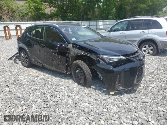 2019 Lexus UX 250h with VIN JTHU9JBH2K2014259, listed as a Copart auction lot 59742055 with 48,788 mi miles and Salvage title. Bid and sale history available at DreamBid. Image 4.