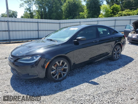 2015 Chrysler 200 S with VIN 1C3CCCBG9FN581496, listed as a Copart auction lot 56590645 with 164,672 mi miles and Clean Title. Bid and sale history available at DreamBid. Image 1.