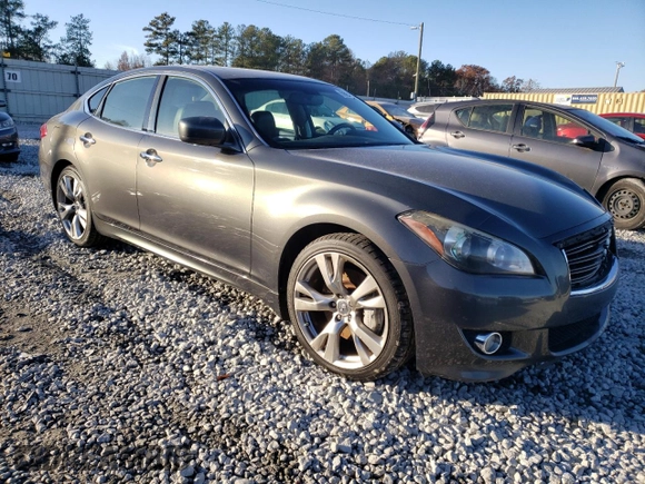 2012 Infiniti M37 with VIN JN1BY1AP8CM332769, listed as a Copart auction lot 83674724 with 416,482 mi miles and Salvage Title. Bid and sale history available at carsss.com. Image 4.