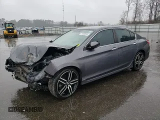 2016 Honda Accord Sport z VIN 1HGCR2F57GA055908, wystawiony jako Copart lot #44652015 z przebiegiem 100 571 mil mil oraz Szkoda całkowita • Salvage title. Historia ofert i sprzedaży dostępna na DreamBid. Obrazek 1.