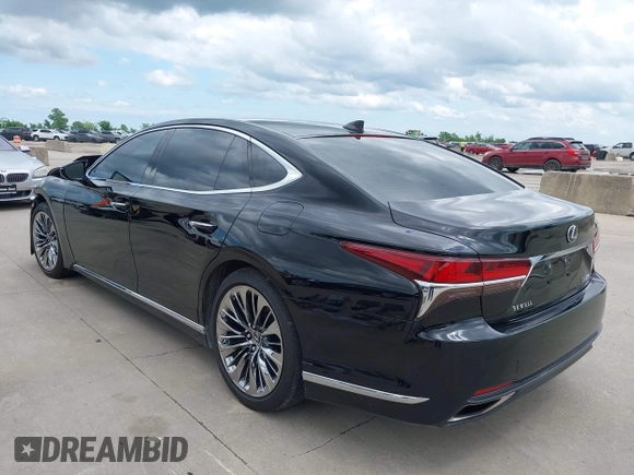 2020 Lexus LS 500 with VIN JTHD51FF1L5011017, listed as a IAAI auction lot 42061399 with 31,341 mi miles and . Bid and sale history available at DreamBid. Image 3.
