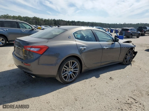 2017 Maserati Ghibli S with VIN ZAM57RSA7H1205182, listed as a Copart auction lot 46237335 with 74,119 mi miles and Salvage Title. Bid and sale history available at carsss.com. Image 3.