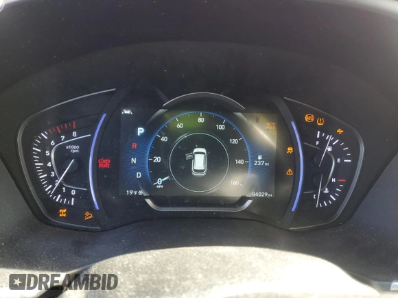 2019 Hyundai Santa Fe Limited with VIN 5NMS5CAD5KH075504, listed as a Copart auction lot 45567185 with 84,029 mi miles and Salvage Title. Bid and sale history available at carsss.com. Image 9.