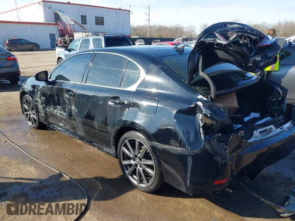 2015 Lexus GS 350 with VIN JTHCE1BL4FA008356, listed as a IAAI auction lot 41443048 with 107,495 mi miles. Bid and sale history available at carsss.com. Image 3.